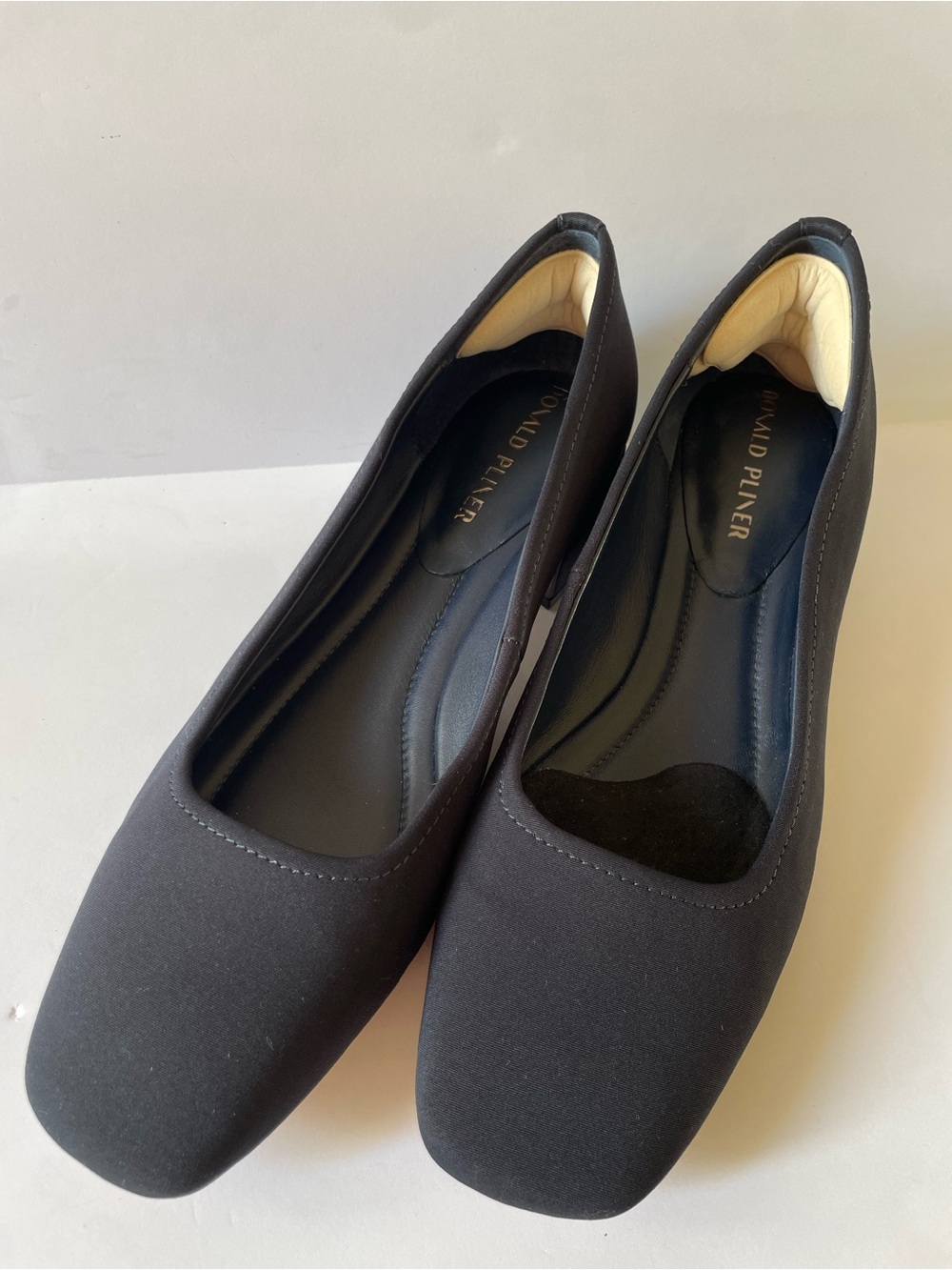 Donald J. Pliner Women’s Navy Blue Square-Toe Ballet Flats Block Heel Shoes 9.5 - Picture 4 of 8